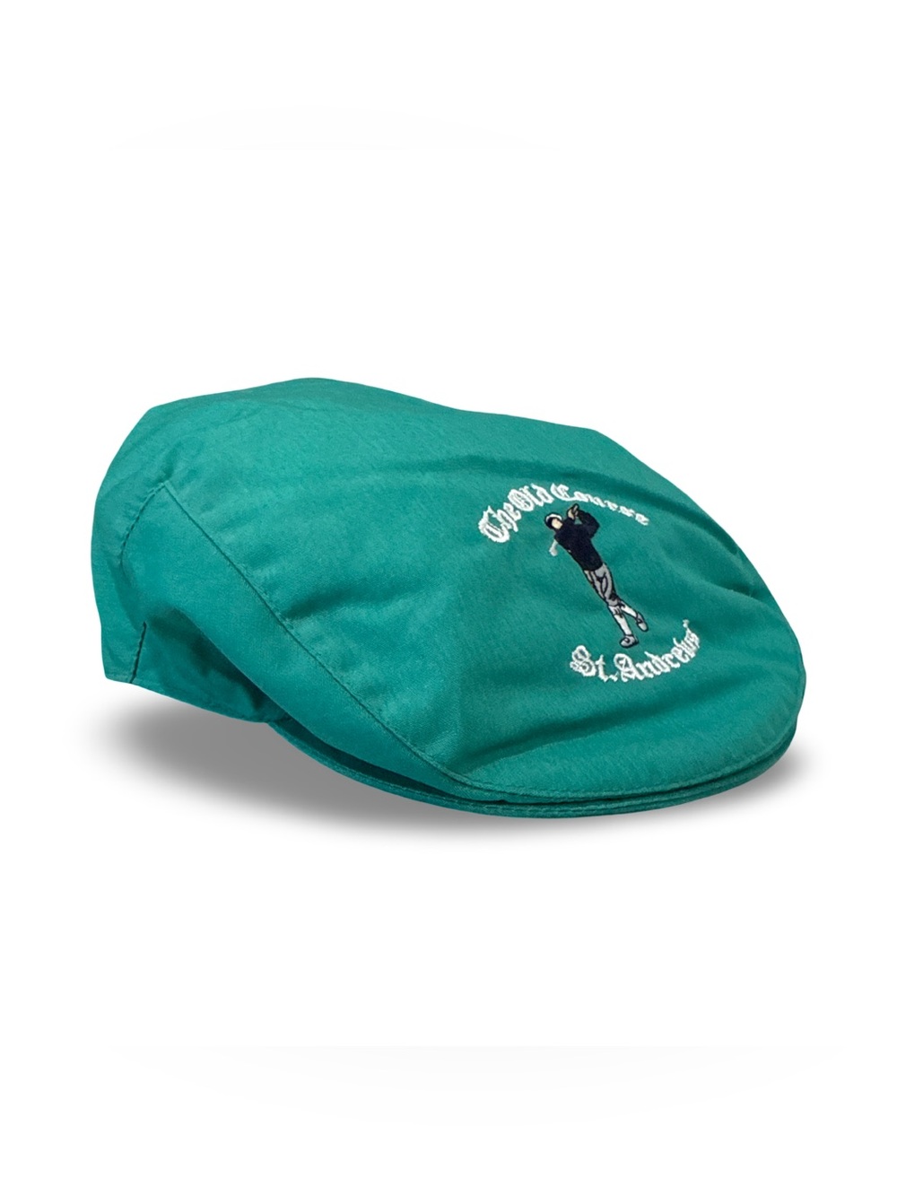 Edinburgh Woollen Mill “The Old Course St. Andrews” Golf UK Jade Cabbie Cap Hat
